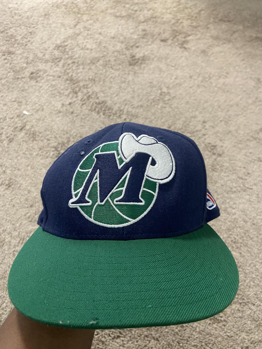 Dallas Mavericks Hat Cap Fitted Mens 7 1/4 Blue NBA Basketball Mitchell & Ness